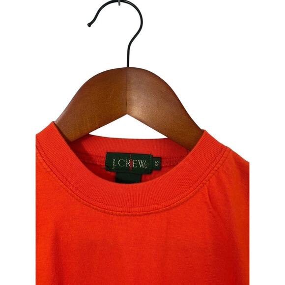 J.Crew Vintage T-Shirt Oarsman Mens XS Orange Crewneck Pocket Preppy Classic - Picture 8 of 8
